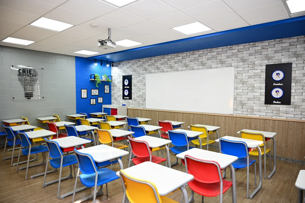 Sala de aula do 8º e 9º ano — Ensino Fundamental — Anos Finais