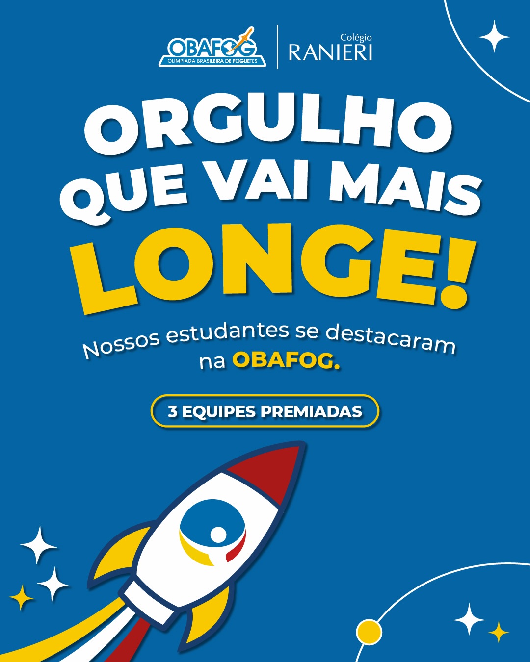 Orgulho que vai mais longe! 🚀