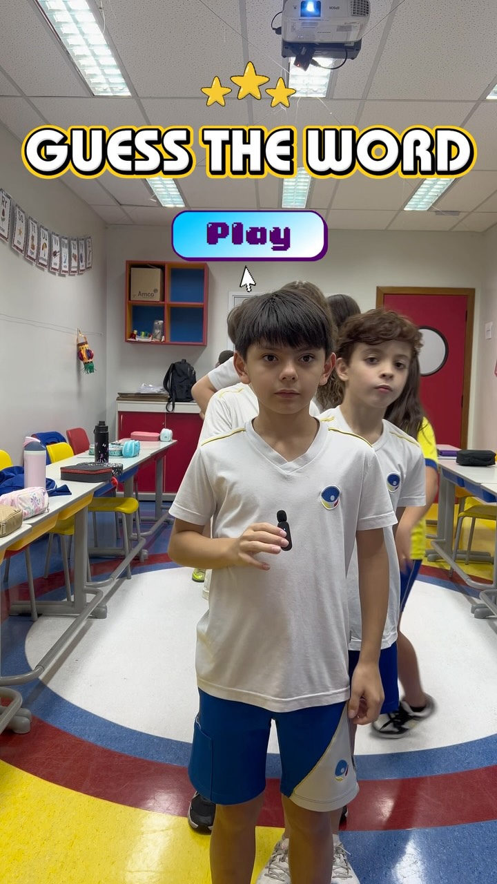 No “Guess the Word”, duas imagens dão as pistas e o desafio é juntar as ideias para chegar à palavra em inglês. Parece difícil… até começar!